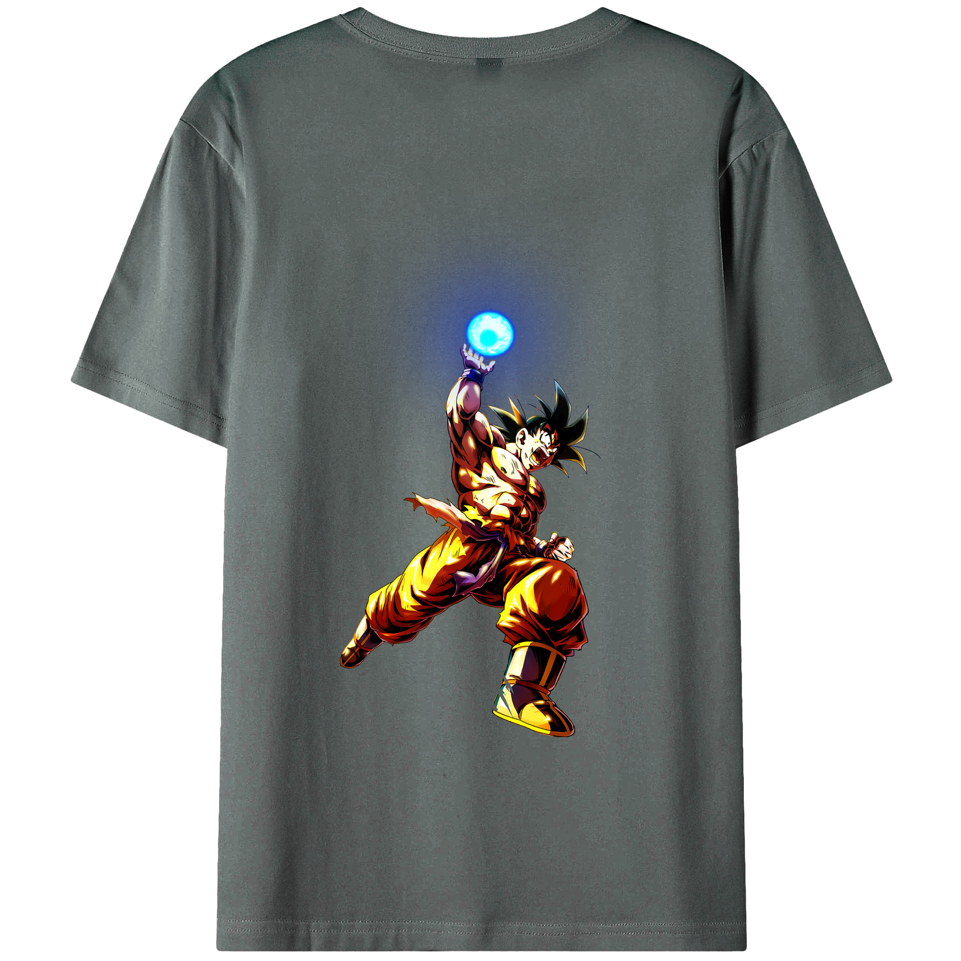 （画像用） ドラゴンボール 孫悟空（そん ごくう）Son Goku カカロット DRAGON BALL Kakarotto 綿100％ メンズ半袖Tシャツ（バックプリント） 通気性